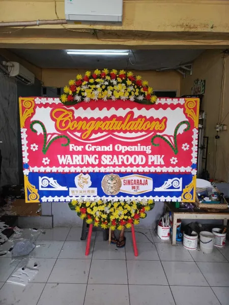 Papan Bunga Ucapan Selamat Bobos Legonkulon